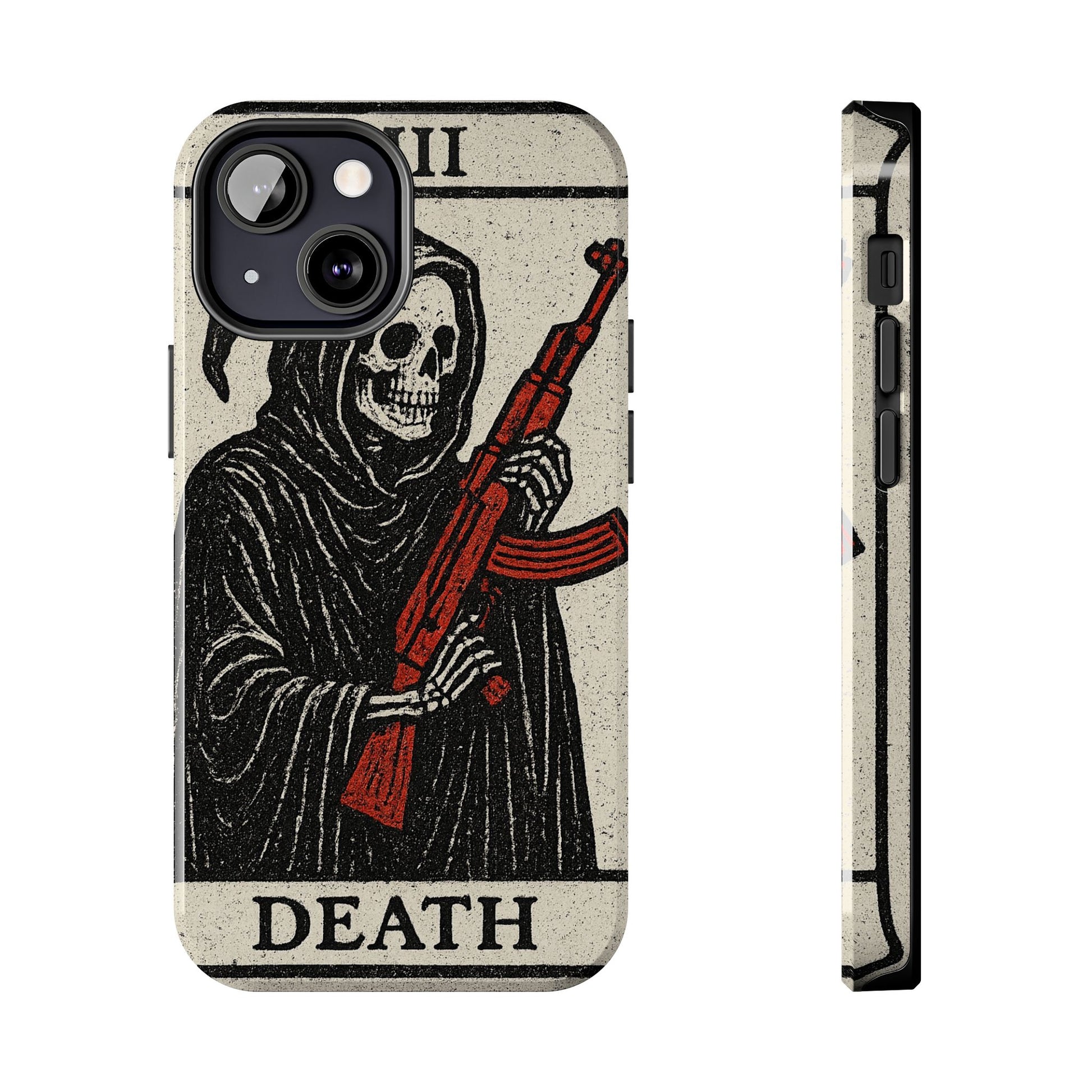 Grim Reaper Phone Case, Tough Phone Case for Gamers, Unique Smartphone Accessories, Halloween Decor, Death-Inspired Gift