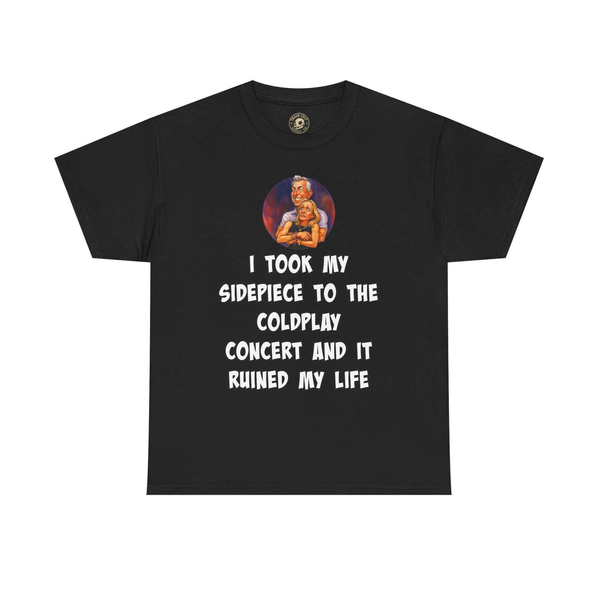 Funny CEO Concert Shirt – “I Took My Sidepiece to the Coldplay Concert” Meme Tee – Gildan 5000