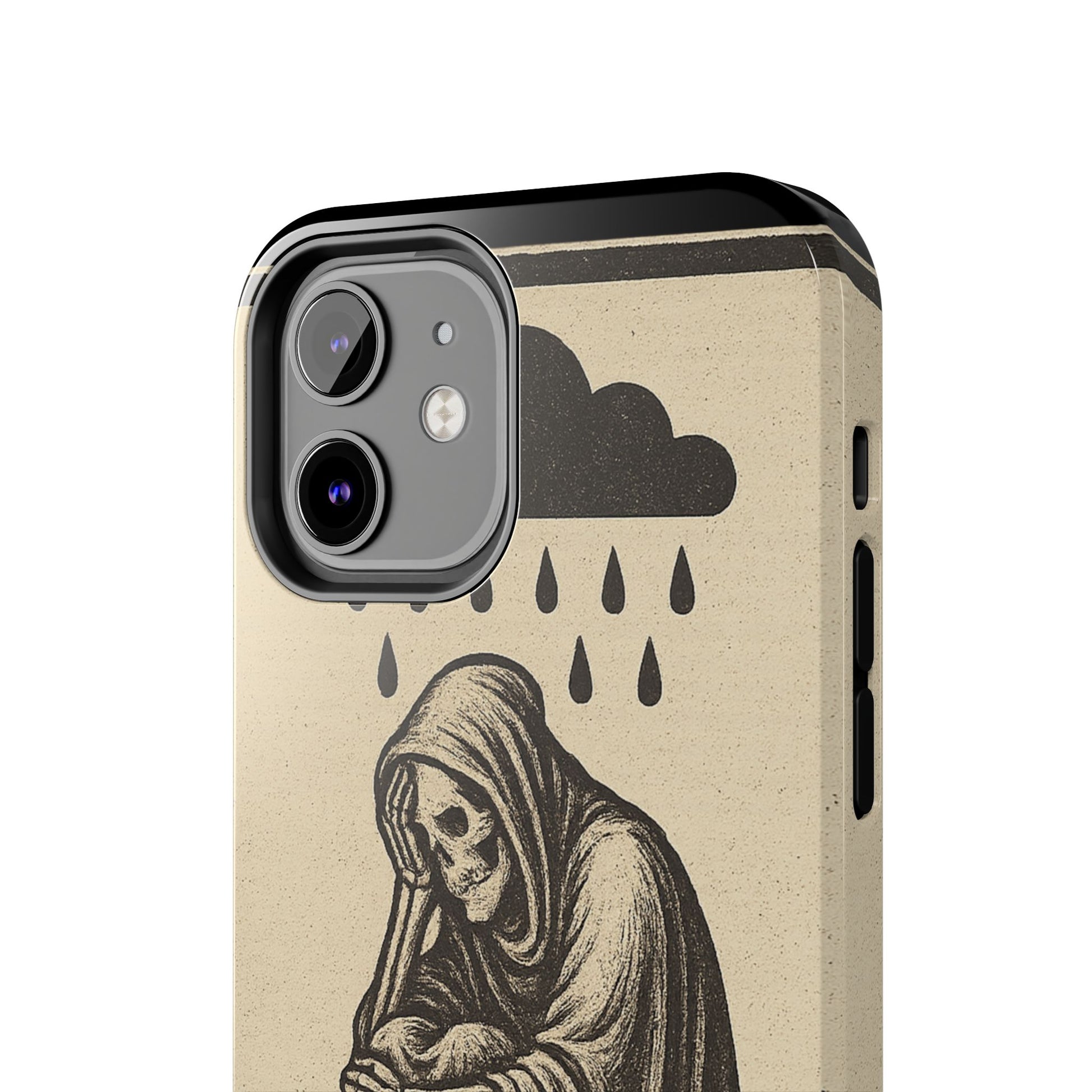 Dark Humor Phone Case, Goth iPhone Cover, Macabre Gift, Depression Art Case, Unique Phone Protector