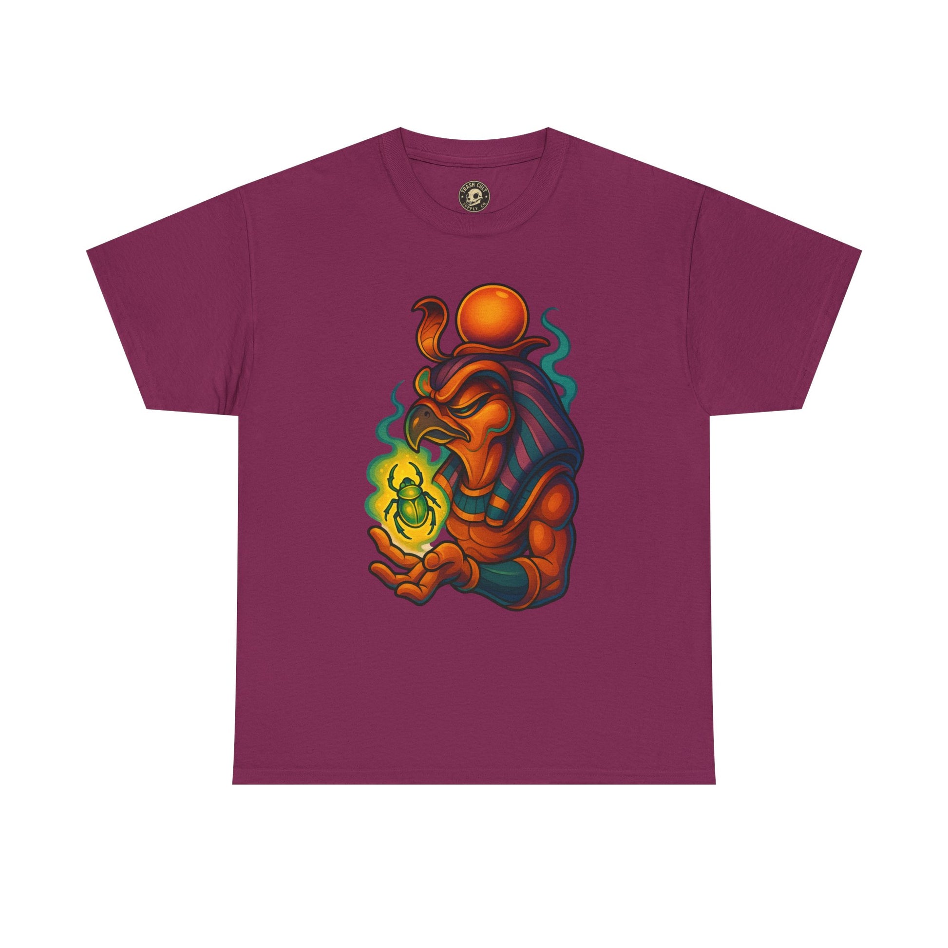 Mystical Guardian Unisex Heavy Cotton Tee, Graphic T-Shirt, Bohemian Style, Unique Fashion, Gift for Fans, Statement Tee