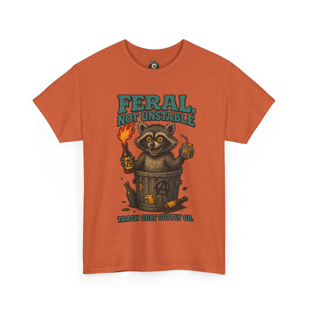 Feral Not Unstable Tee, Streetwear Tee, Graphic Shirt, Funny T-Shirt, Humor Clothing, Unique Gift