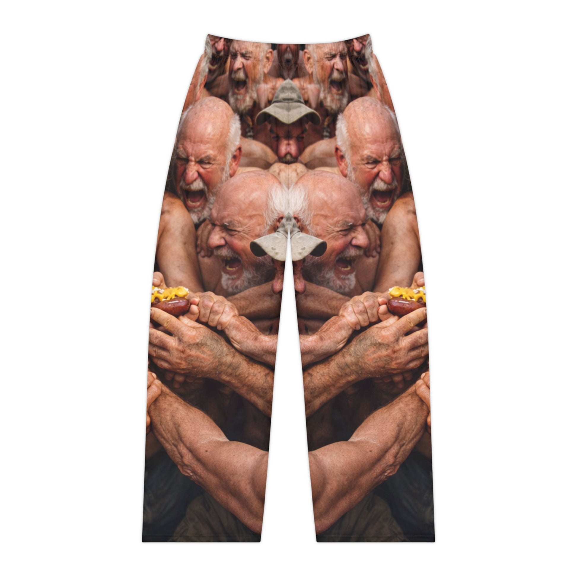 Mustard Madness Pajama Pants – Old Men, One Hot Dog, Zero Dignity