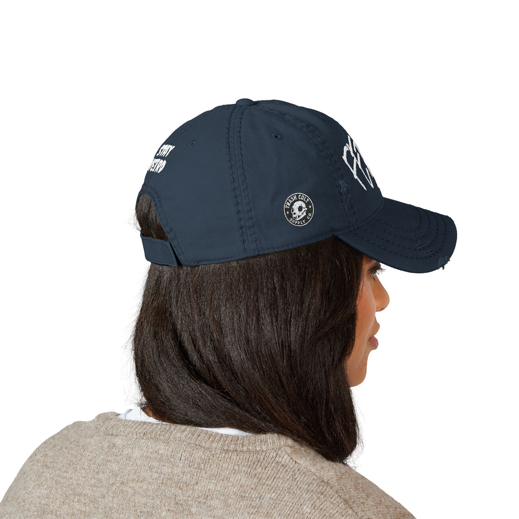 FERAL Distressed Dad Hat – Stay Weird Vintage Cap