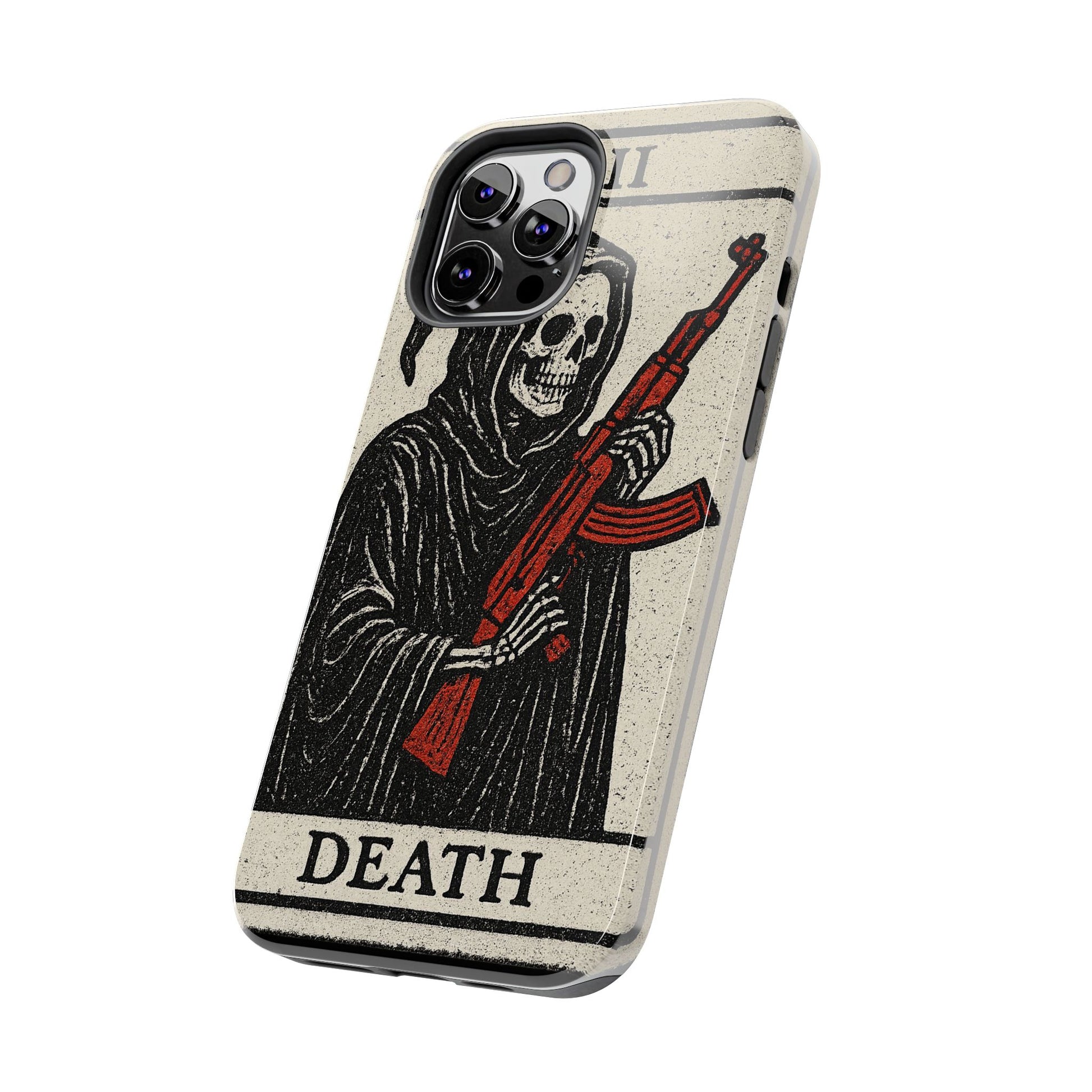 Grim Reaper Phone Case, Tough Phone Case for Gamers, Unique Smartphone Accessories, Halloween Decor, Death-Inspired Gift