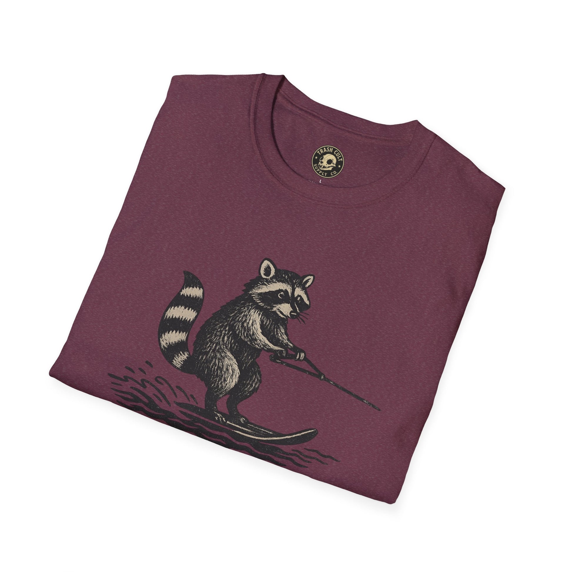 Feral Water Skiing Raccoon Vintage Shirt – Trash Cult Supply Co. | Gildan 2000 Softstyle