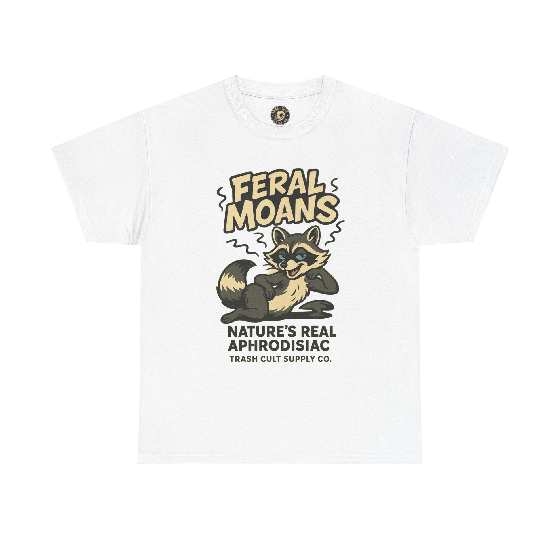Feral Moans Unisex Heavy Cotton Tee, Funny Graphic Tee, Animal Lover Shirt, Casual Wear, Gift for Nature Enthusiasts