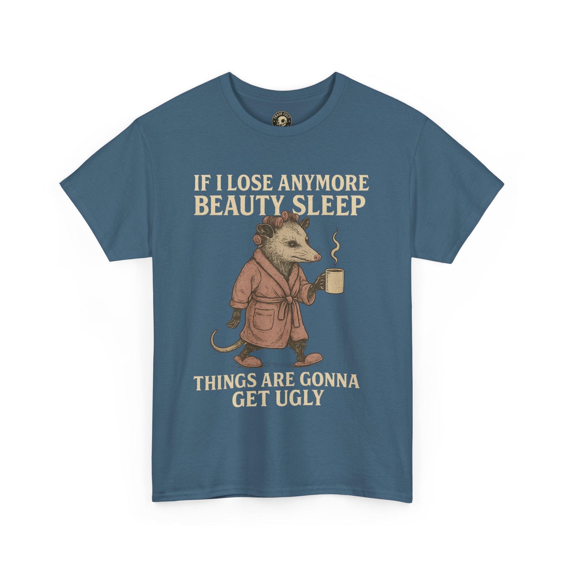 Funny Unisex Heavy Cotton Tee - "If I Lose Anymore Beauty Sleep, Things Are Gonna Get Ugly" - Gift, Sleepwear, Humor, Casual Wear, [...]