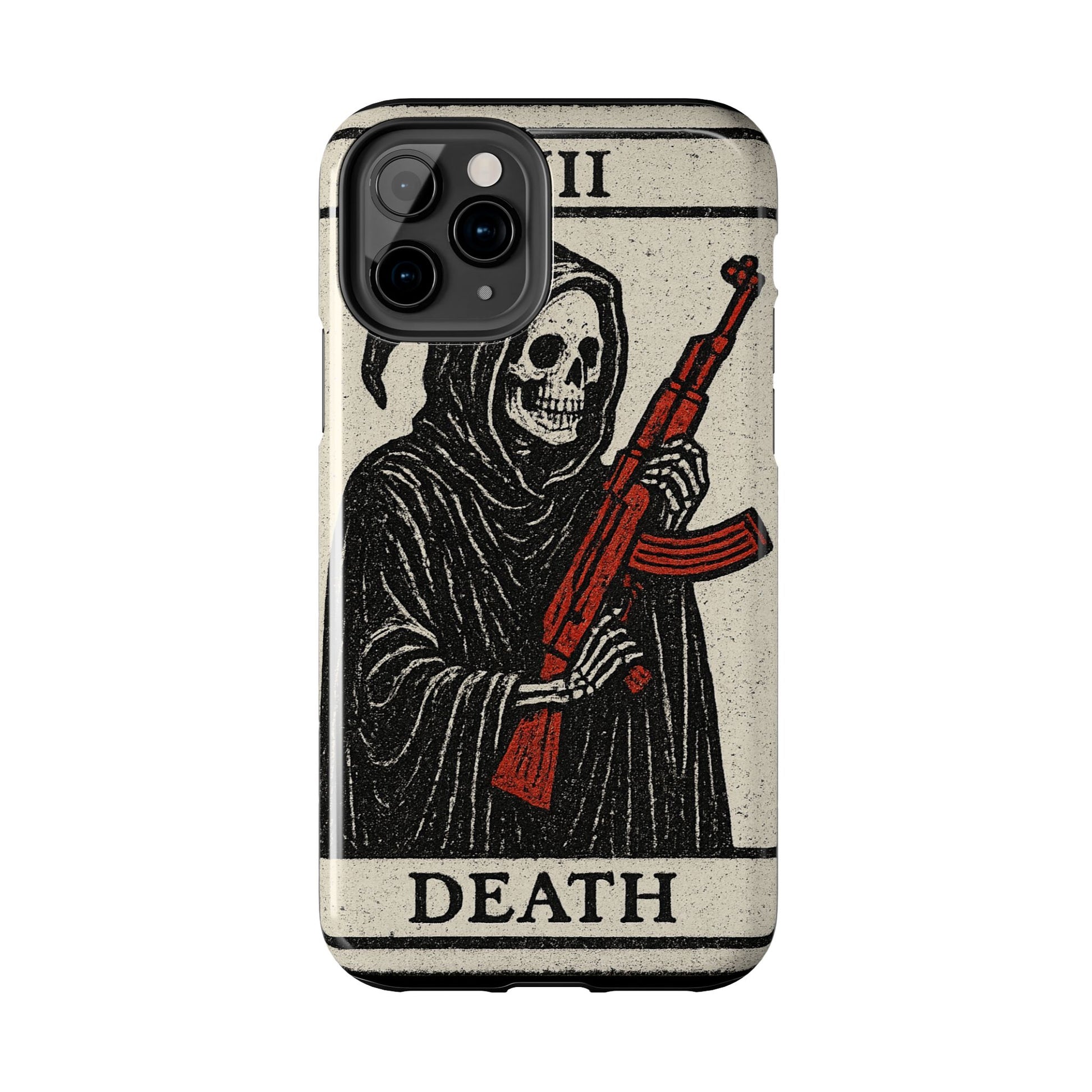 Grim Reaper Phone Case, Tough Phone Case for Gamers, Unique Smartphone Accessories, Halloween Decor, Death-Inspired Gift