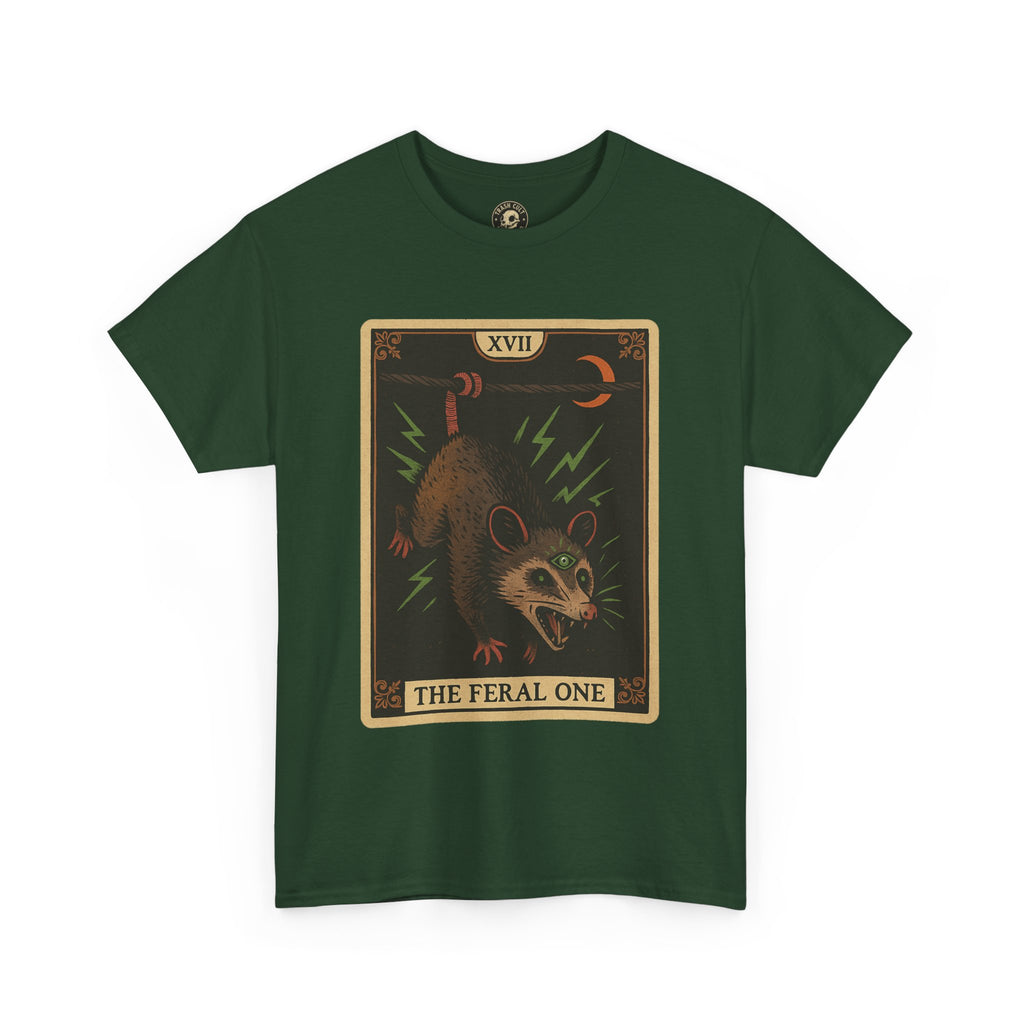 Feral One Graphic Tee - Quirky Unisex T-Shirt, Vintage Inspired, Animal Art, Casual Wear, Gifts for Him/Her