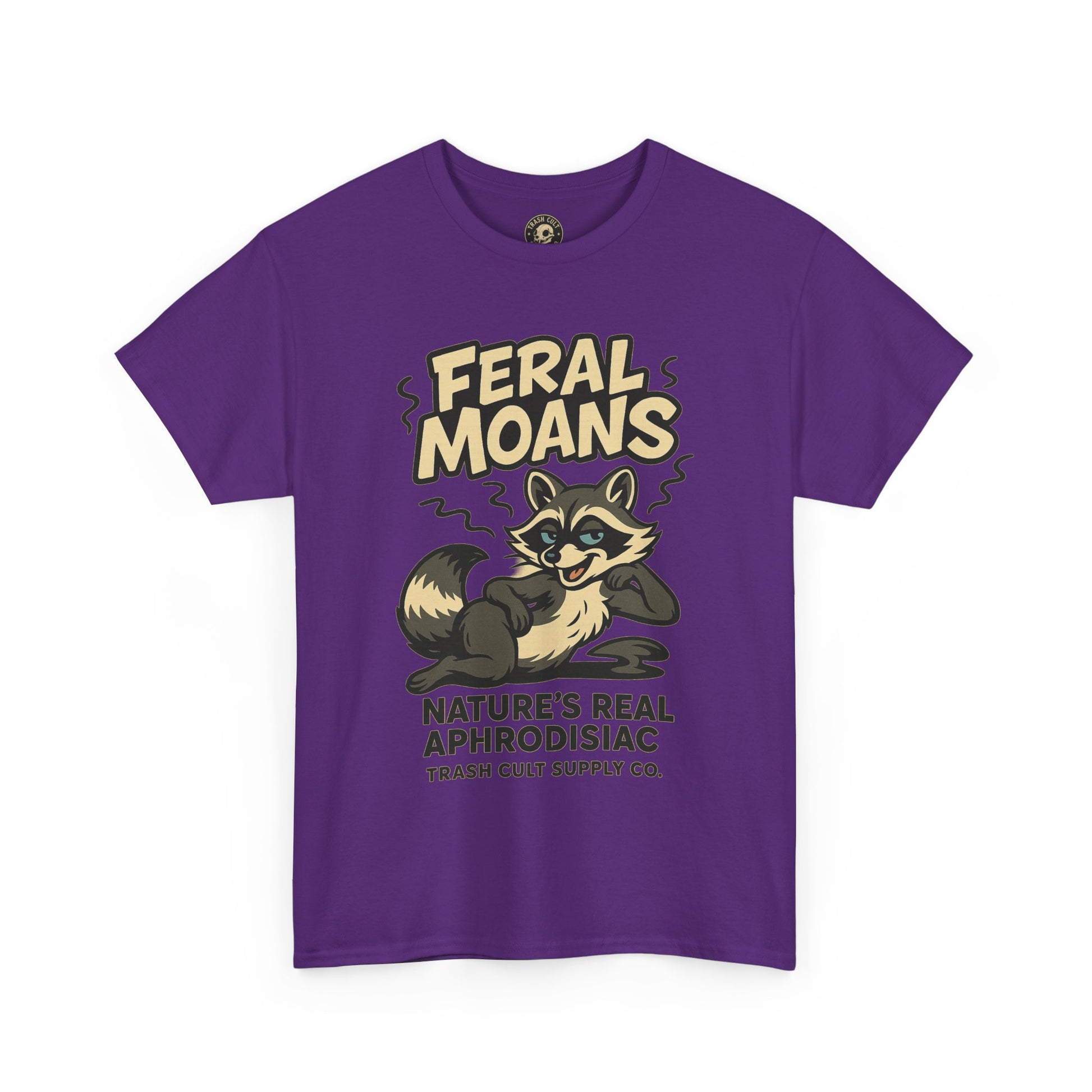 Feral Moans Unisex Heavy Cotton Tee, Funny Graphic Tee, Animal Lover Shirt, Casual Wear, Gift for Nature Enthusiasts