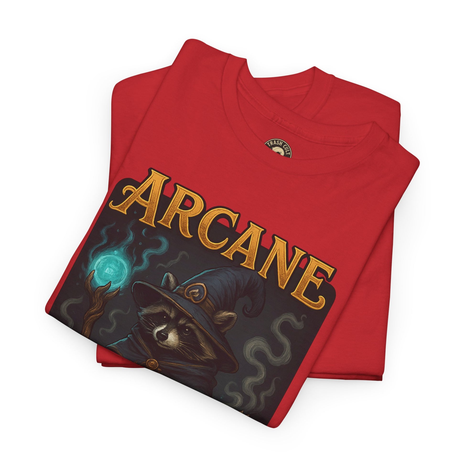Arcane Trash Cult Unisex Heavy Cotton Tee, Cult Merchandise, Witchy Style, Halloween Tee, Casual Everyday Wear