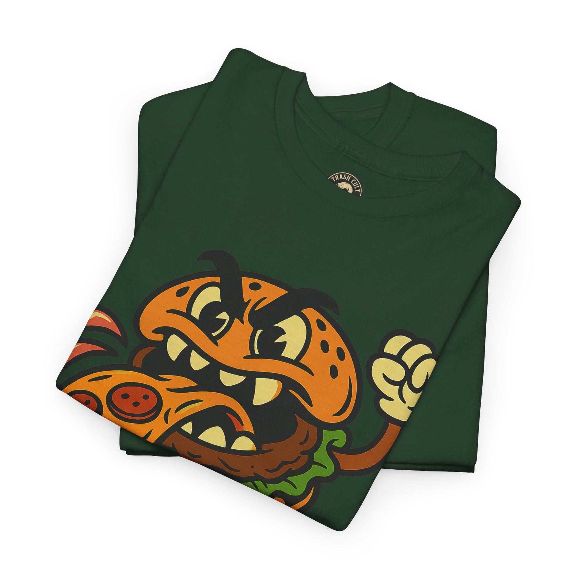 Angry Burger Pizza Spitter Tee – Trash Cult Supply Co | Gildan 5000 Shirt