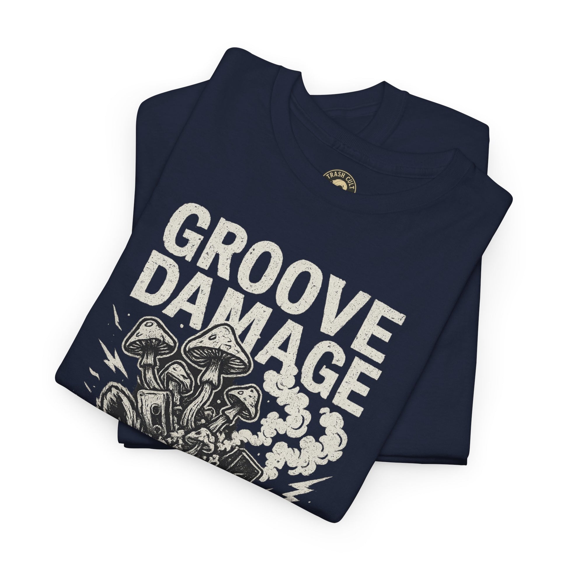 Groove Damage T-Shirt – A Proper Axe x Trash Cult Collab – Stoner Groove Punk Shirt