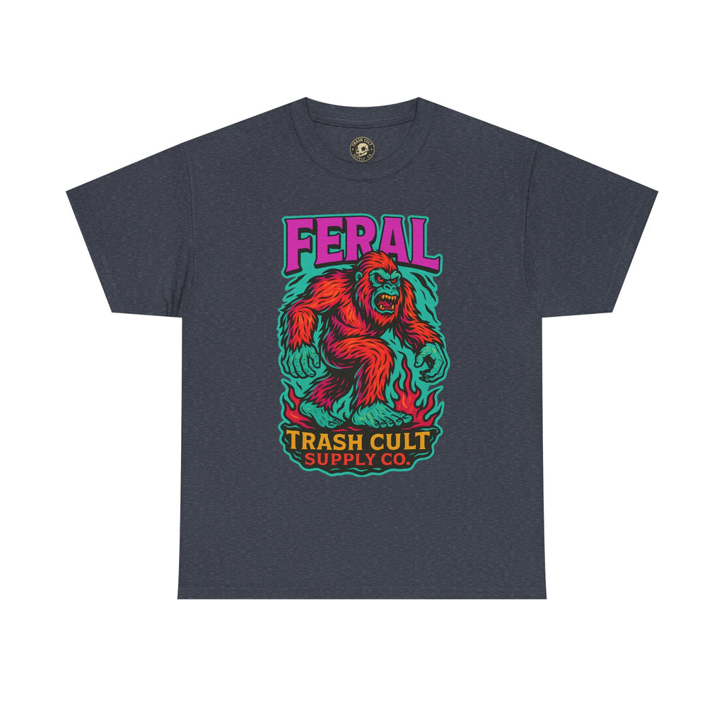 FERAL Bigfoot Shirt – Trashcore Bold Colors | Trash Cult Supply Co | Gildan 5000 Tee