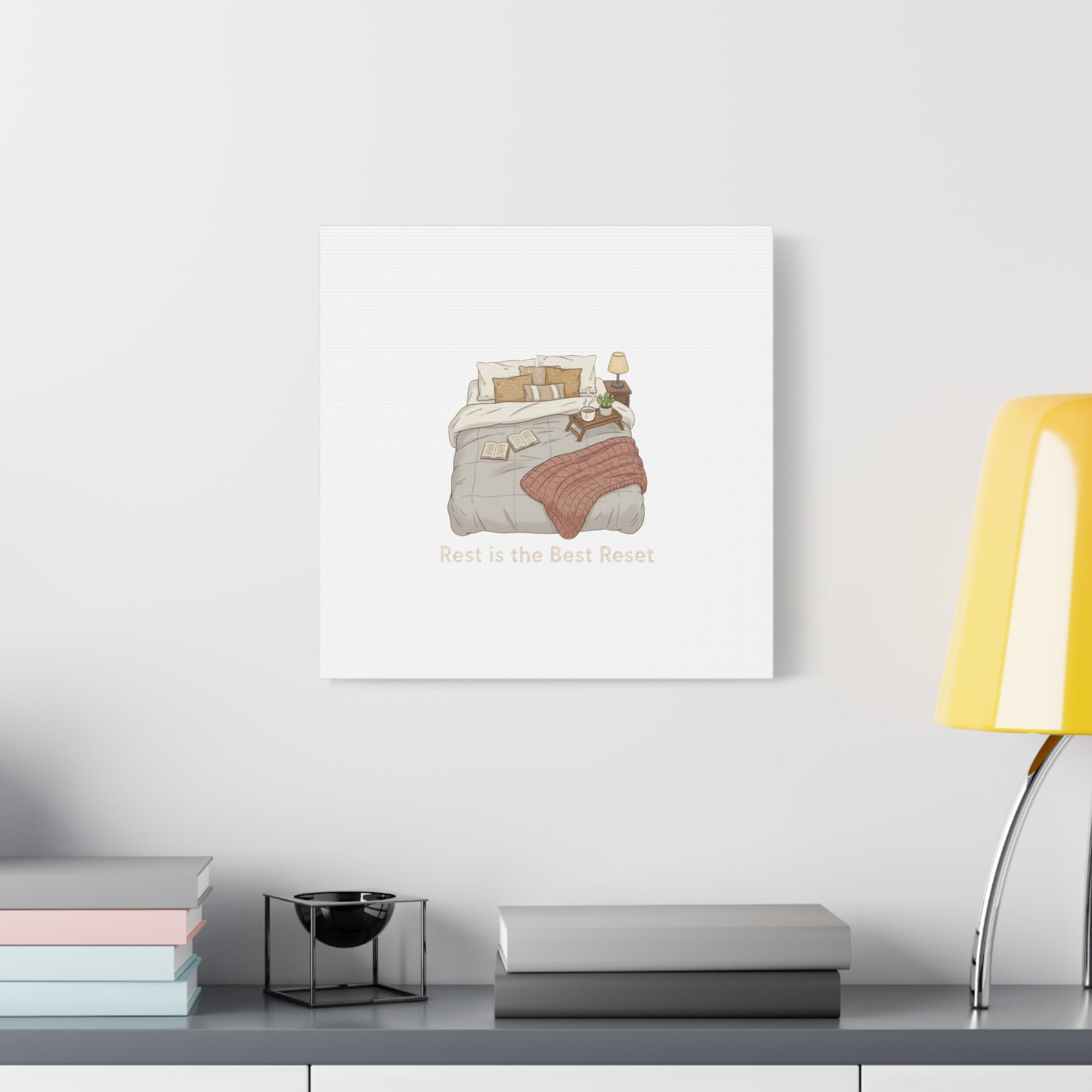 Rest is the Best Reset Canvas | sleepy humor, restful vibes