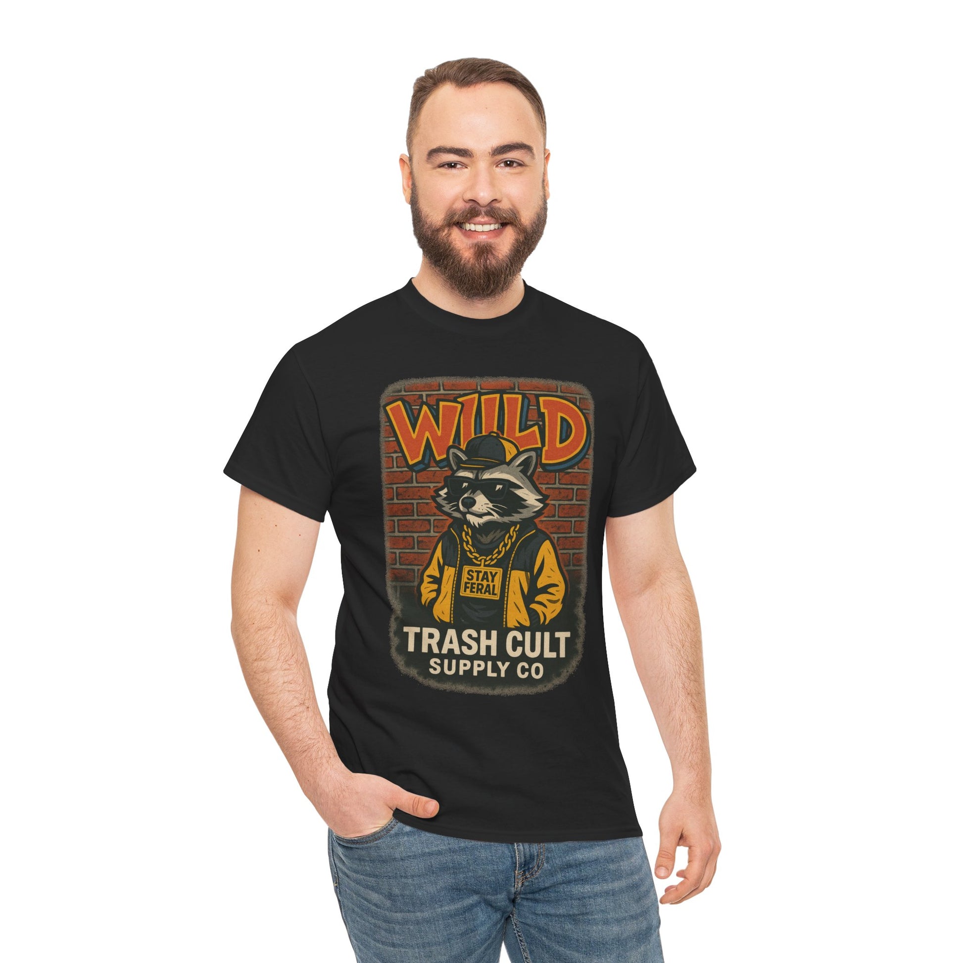 Wild Trash Cult Unisex Tee, Retro Animal T-Shirt, Graphic Tee, Eco-Conscious Apparel, Gift for Nature Lovers, Casual Streetwear