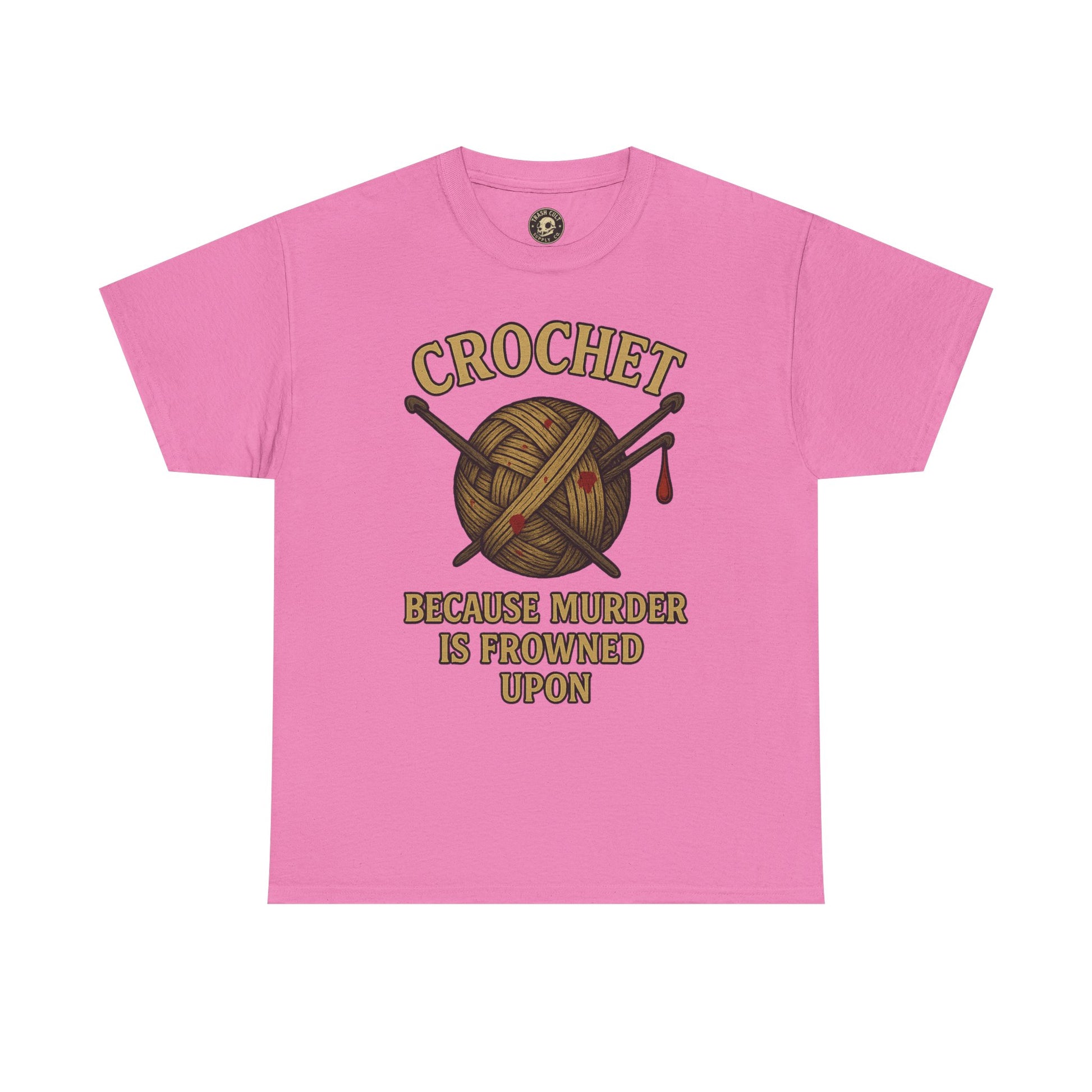 Crochet Humor Tee - Perfect for Crafters, Knitters, and Yarn Lovers - Gifts for Birthdays, Christmas, Craft Parties, and More