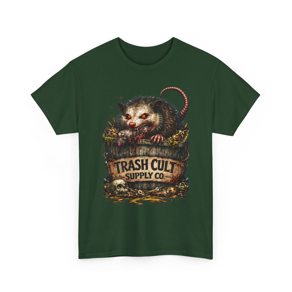 Opossum Trash Cult Tee — Vintage Grunge Wildlife Graphic T-Shirt