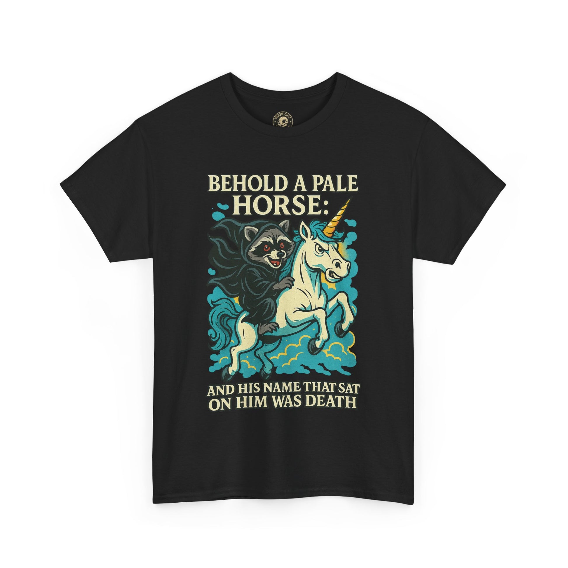 Behold a Pale Horse – Raccoon of Death Shirt | Gildan 5000 Unisex Tee