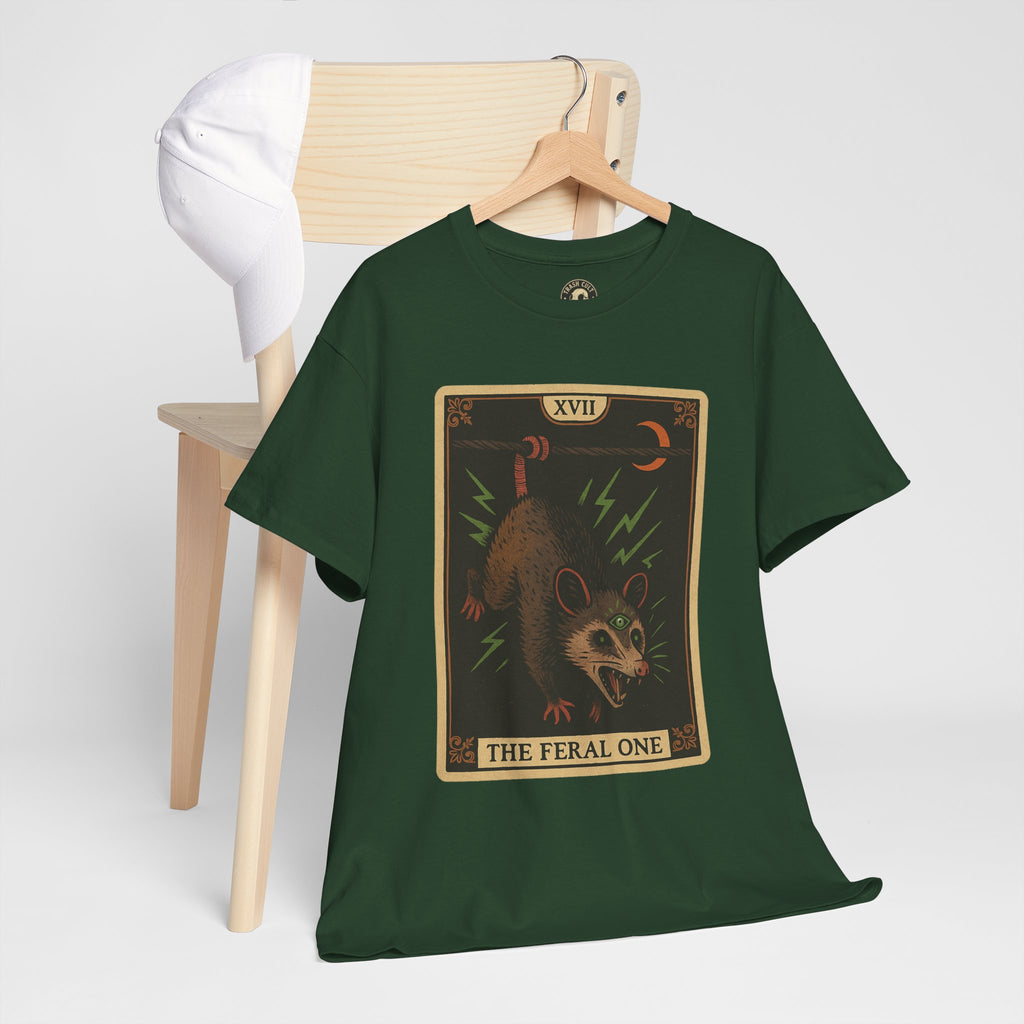 Feral One Graphic Tee - Quirky Unisex T-Shirt, Vintage Inspired, Animal Art, Casual Wear, Gifts for Him/Her