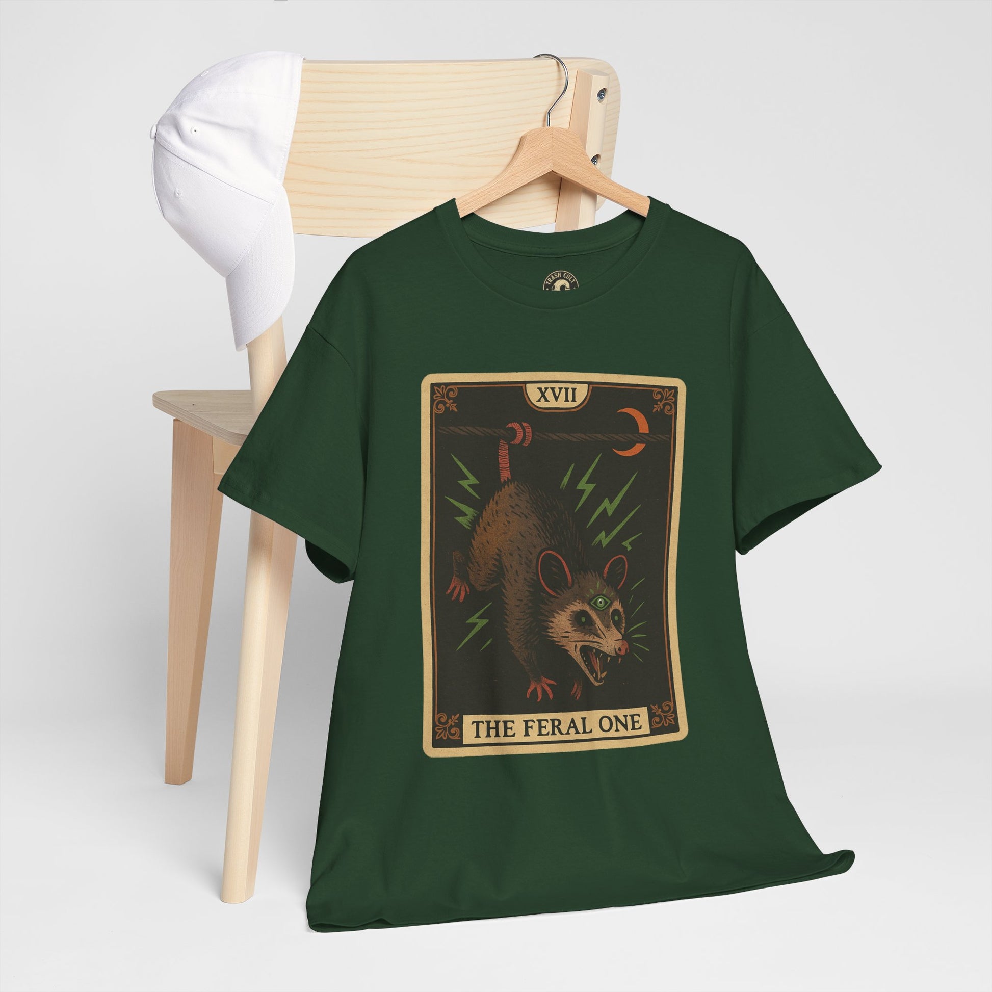 Feral One Graphic Tee - Quirky Unisex T-Shirt, Vintage Inspired, Animal Art, Casual Wear, Gifts for Him/Her