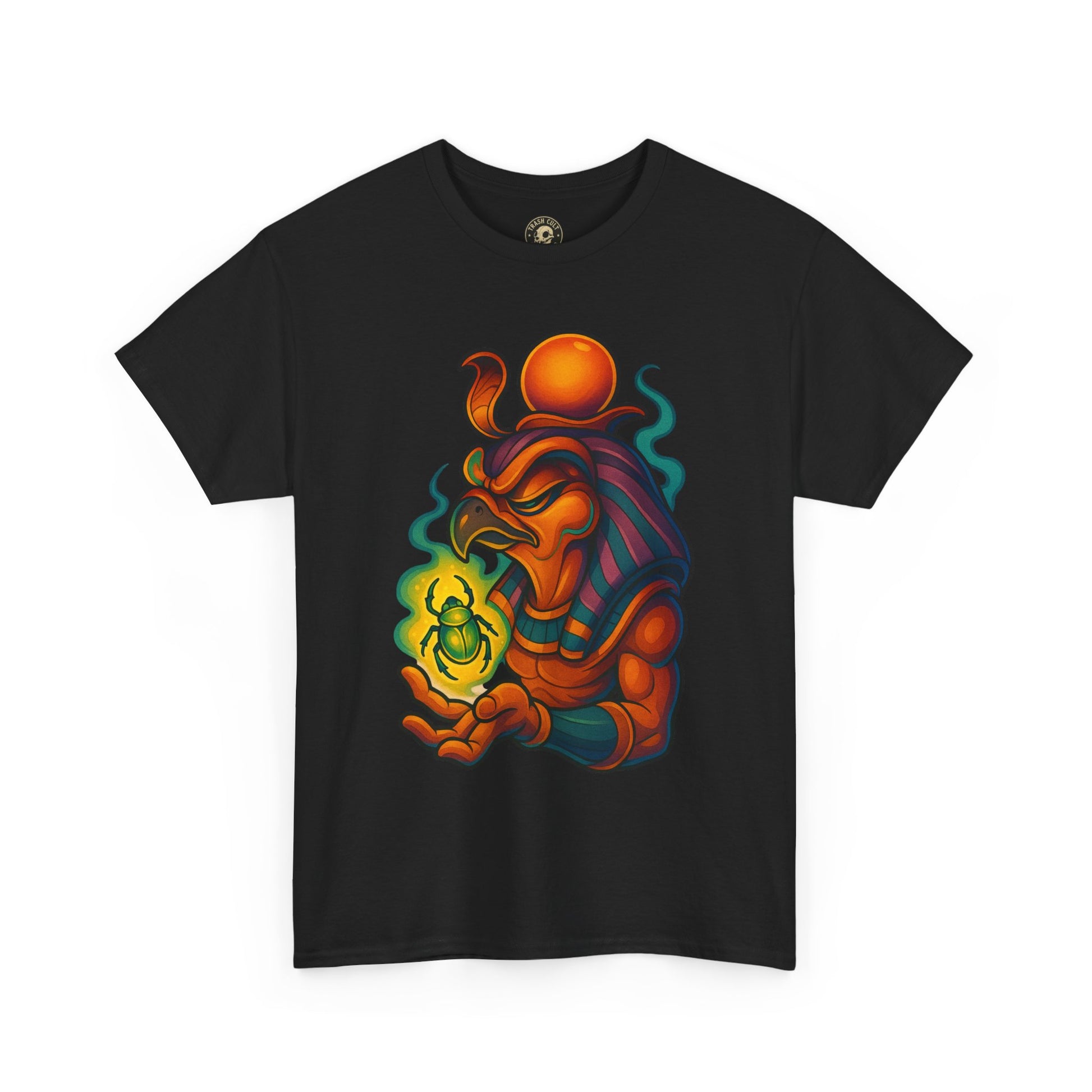 Mystical Guardian Unisex Heavy Cotton Tee, Graphic T-Shirt, Bohemian Style, Unique Fashion, Gift for Fans, Statement Tee