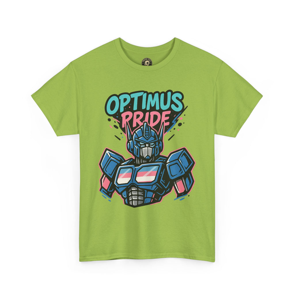 Optimus Pride T-Shirt – Trans Pride Robot Graphic Tee | Gildan 5000 Unisex Shirt