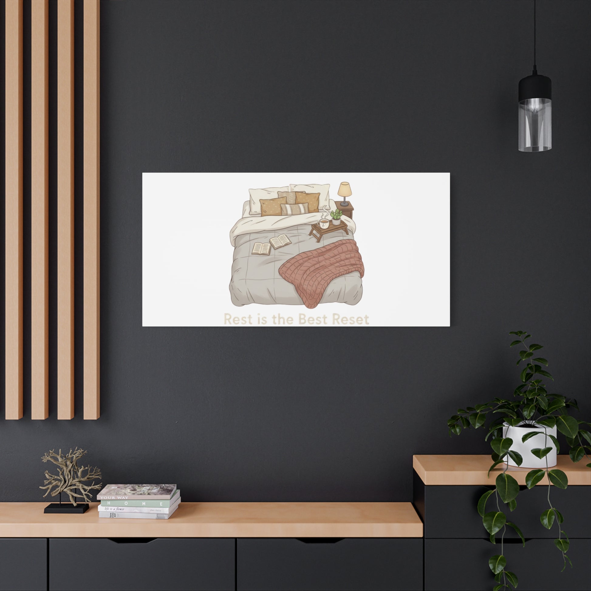 Rest is the Best Reset Canvas | sleepy humor, restful vibes