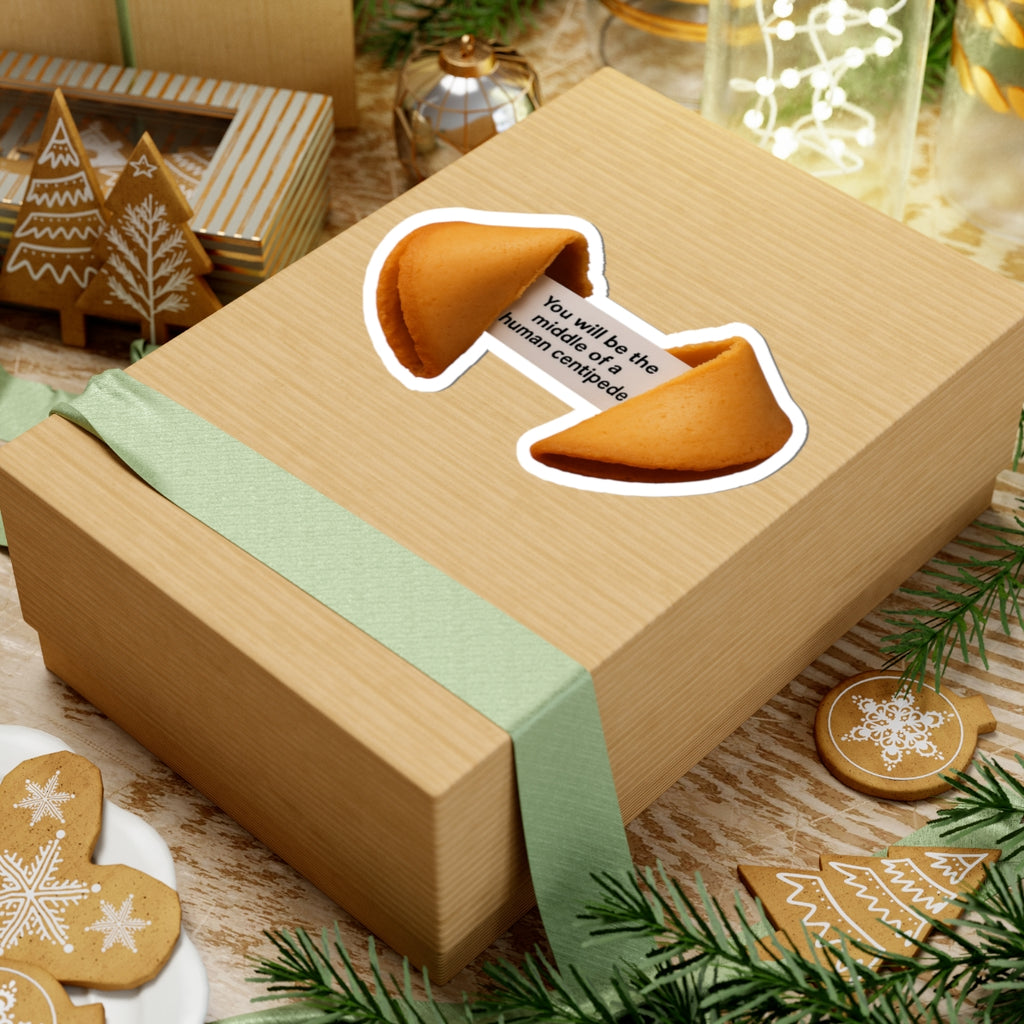 Fortune Cookie Kiss-Cut Stickers - Humorous Laptop Decals