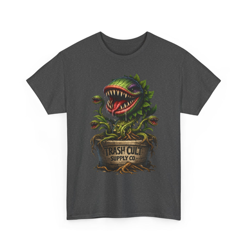 Carnivorous Plant Graphic Tee — "Trash Cult Supply Co." Potted Monster Shirt