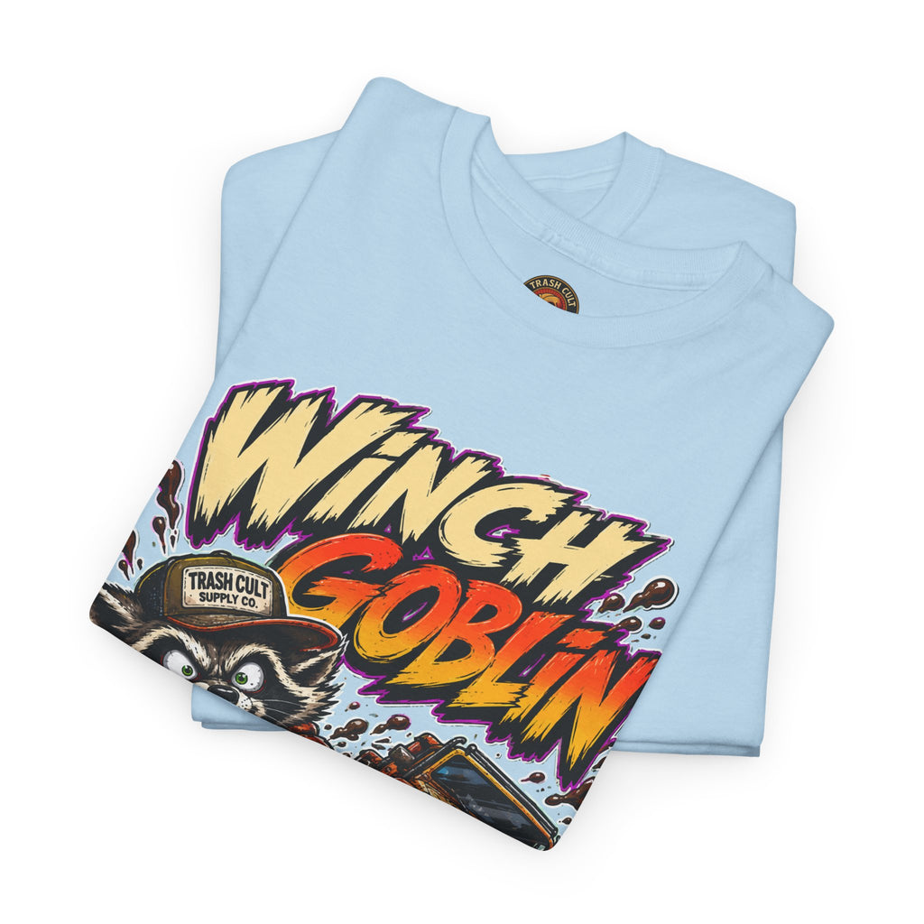 Winch Goblin Tee — Vintage Tow Truck Mechanic Graphic Shirt