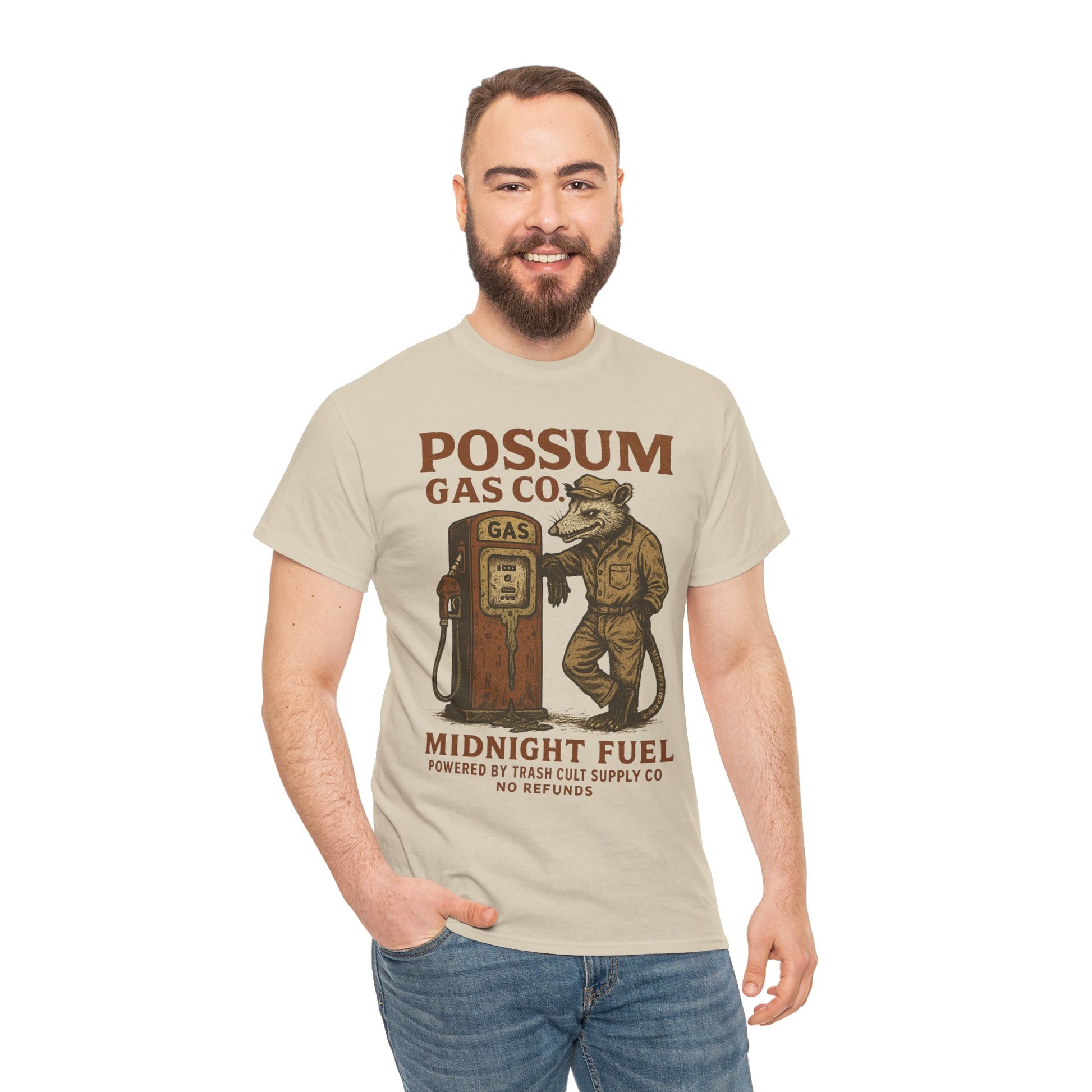 Possum Gas Co. Vintage Feral Mechanic Shirt – Trash Cult Supply Co. – Gildan 5000