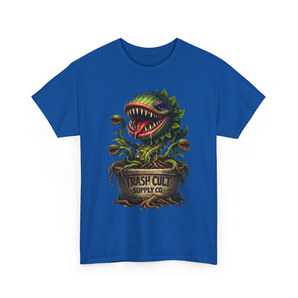 Carnivorous Plant Graphic Tee — "Trash Cult Supply Co." Potted Monster Shirt