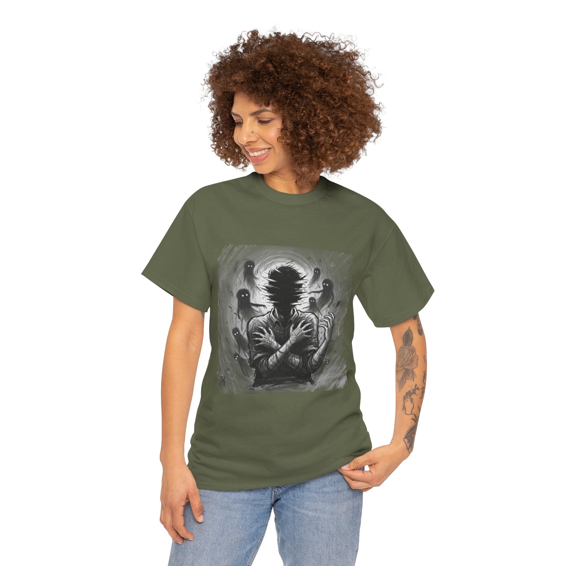 Xian Allen x Trash Cult Shirt – “Don’t Let Them In” | Ghost Spiral Emotional Horror Tee