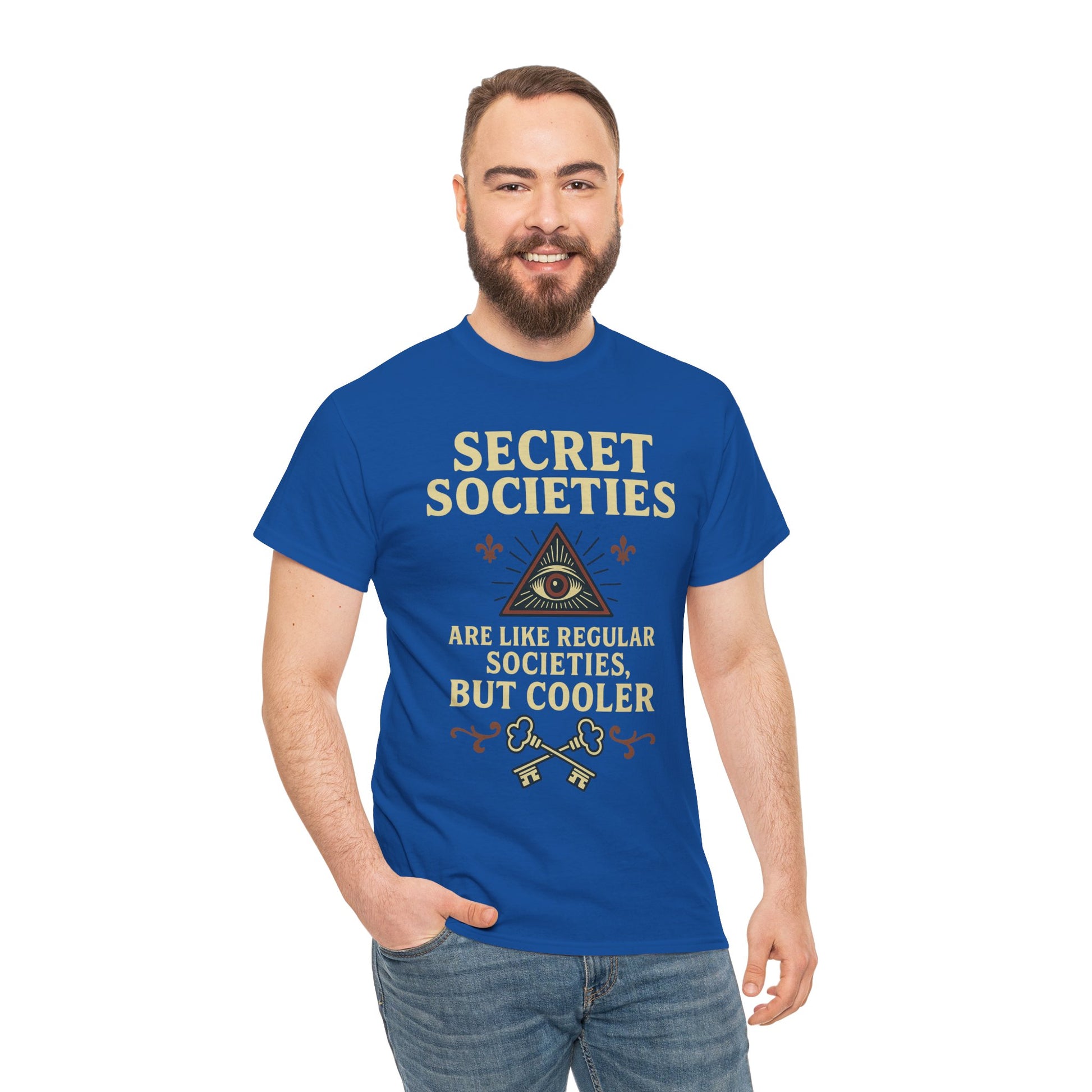 Secret Societies Shirt – Illuminati Eye Graphic Tee – Gildan 5000 Soft Cotton – Trash Cult Vintage Design