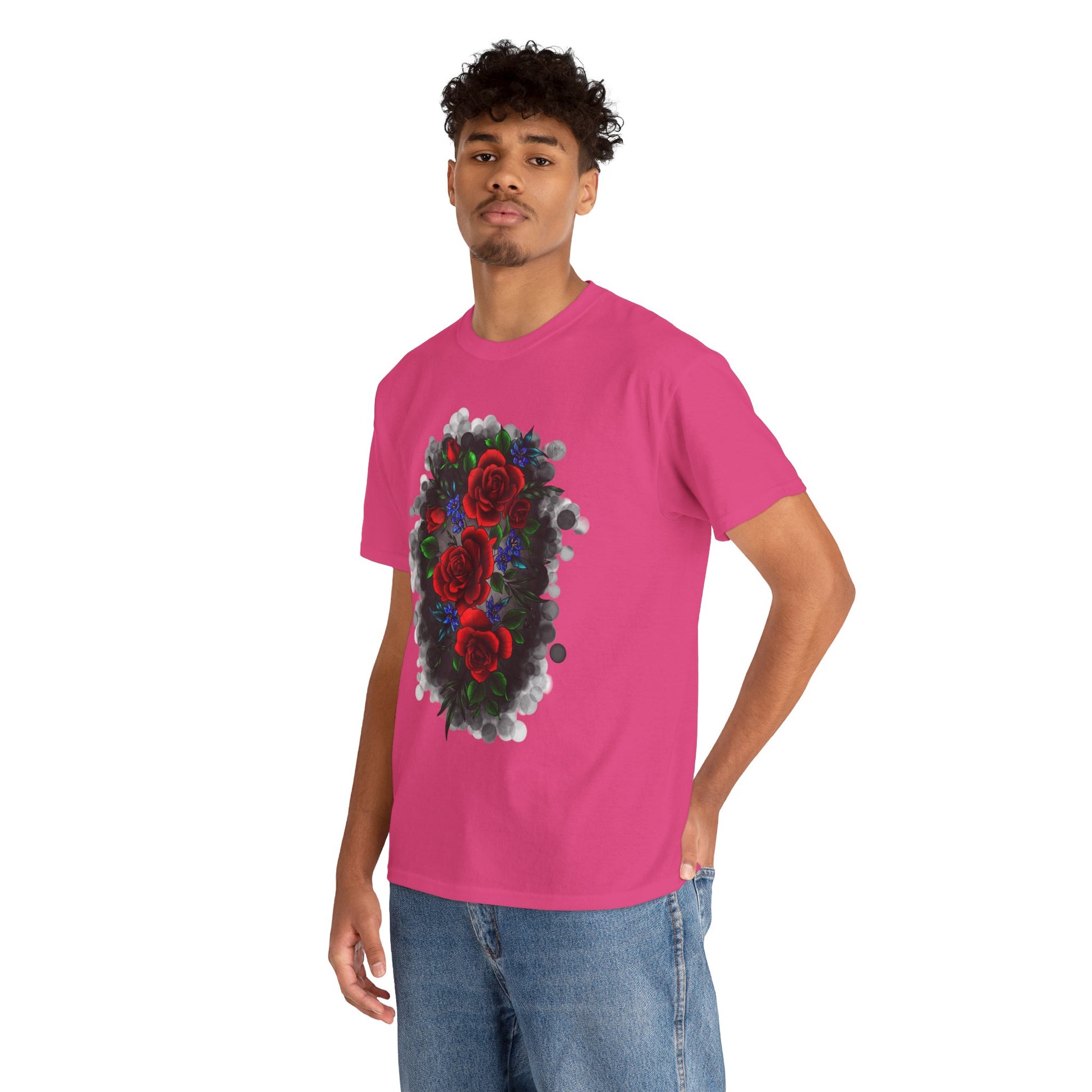 Floral Smoke Tattoo T-Shirt – Lara Davenport x Trash Cult Supply Co. Collab (Gildan 5000)
