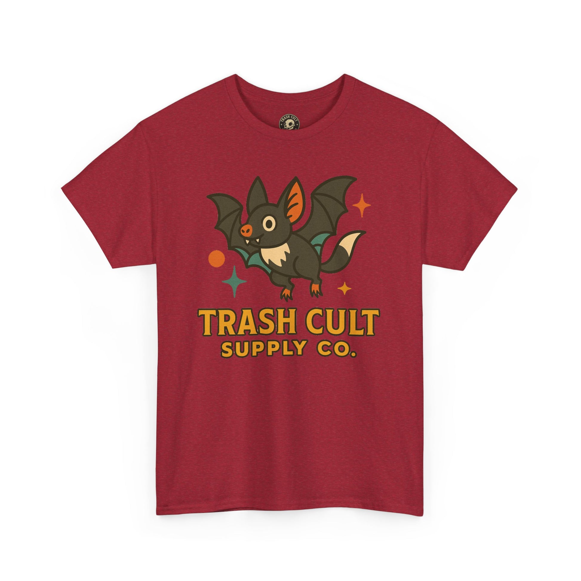 Trash Cult Supply Co. Unisex Heavy Cotton Tee - Fun Graphic Tee for Casual Wear, Perfect Gift for Bat Lovers, Halloween T-Shirt, [...]