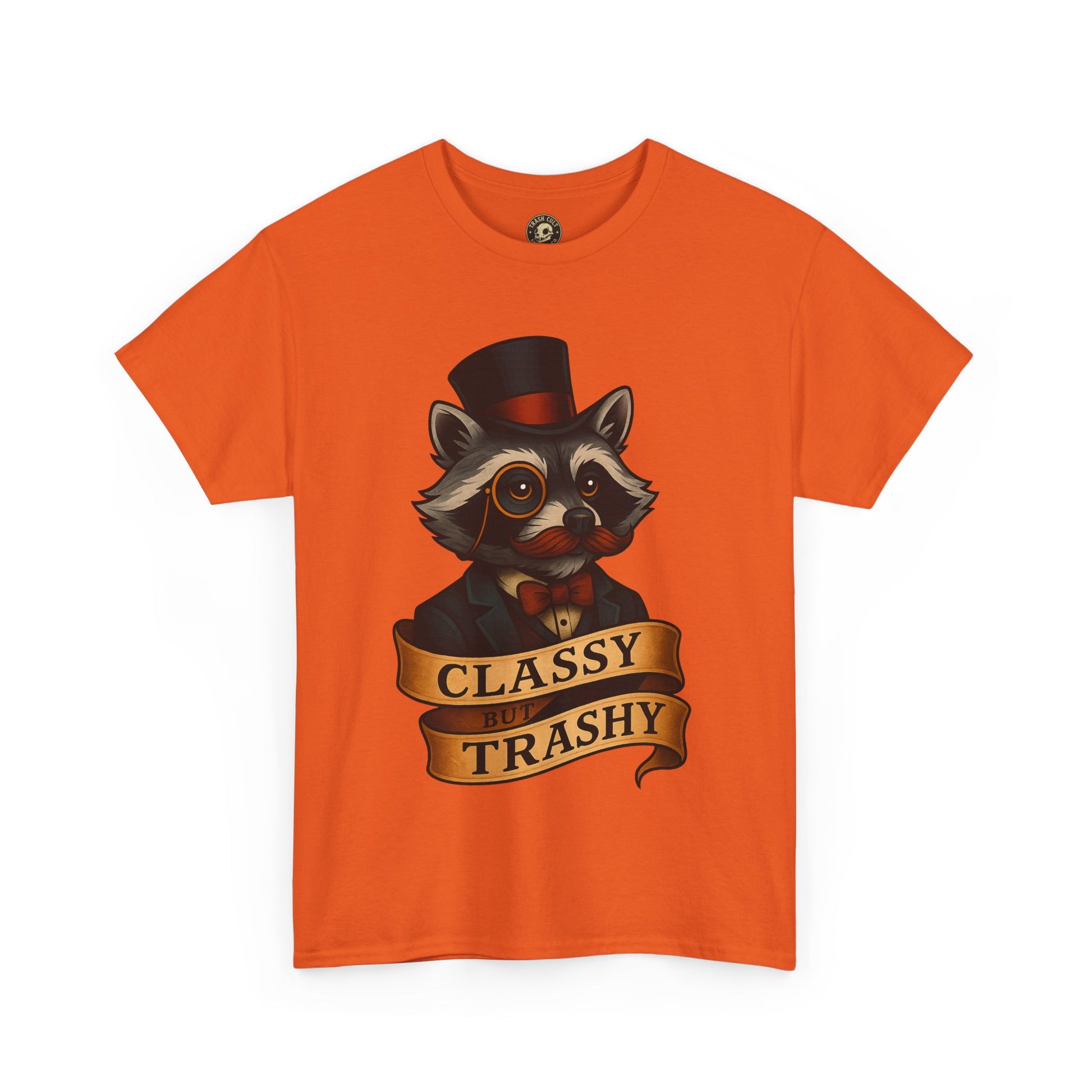 Classy Trashy Raccoon Tee, Unisex Heavy Cotton Tee, Funny Animal Shirt, Unique Gift, Casual Wear, Vintage Style T-Shirt