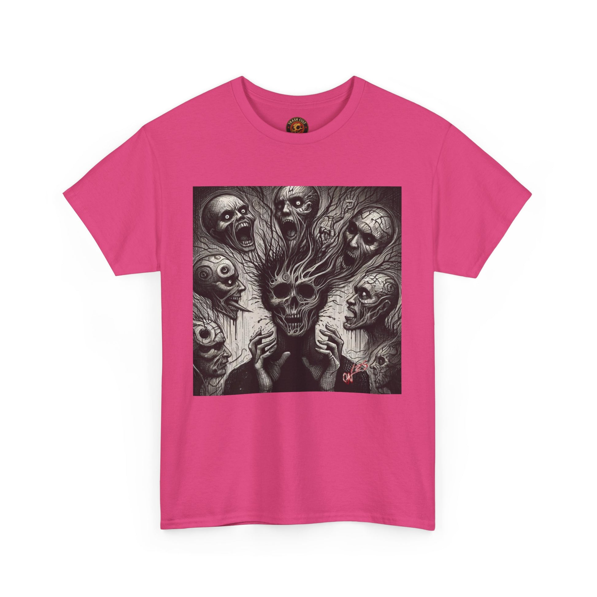 Xian Allen x Trash Cult Shirt – “Voices in the Void” | Horror Skull Scream T-Shirt
