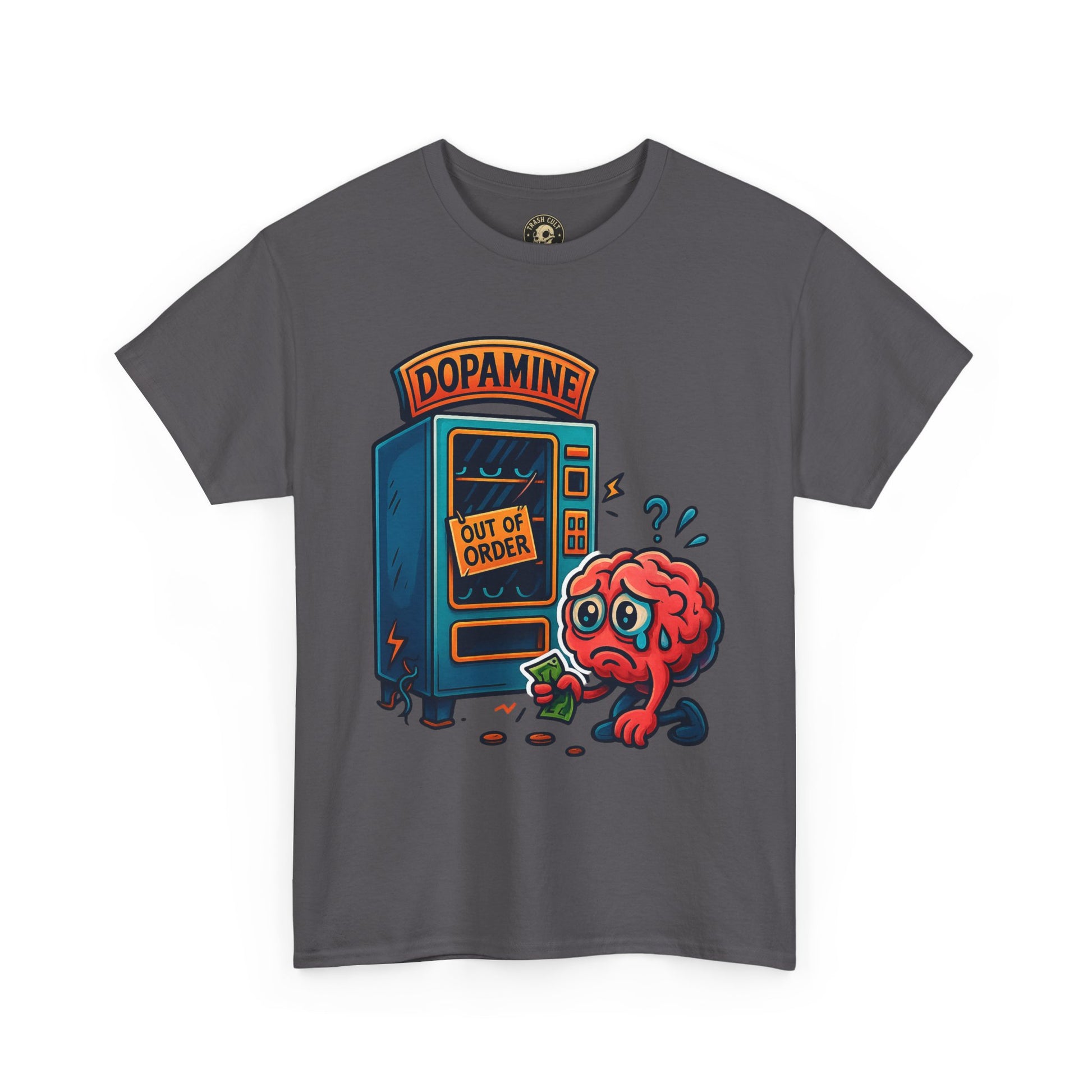 Dopamine Out of Order T-Shirt – Funny Quirky Mental Health Tee | Unisex Cotton Graphic Shirt