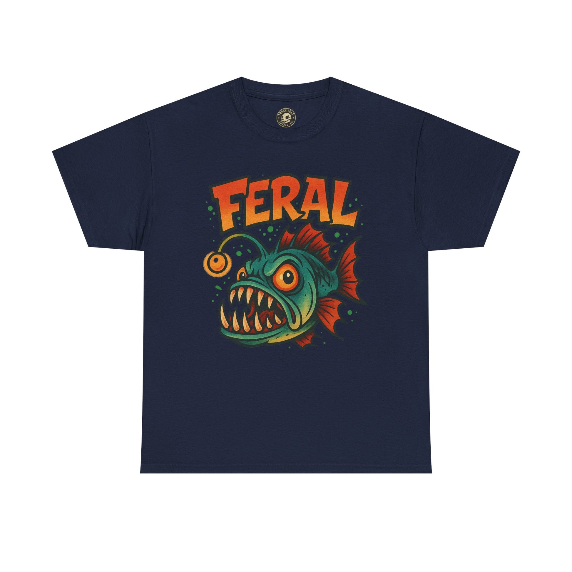Feral Graphic Tee, Unisex Heavy Cotton Shirt, Edgy Apparel for Art Lovers, Perfect for Gifts and Casual Wear, Streetwear Fashion
