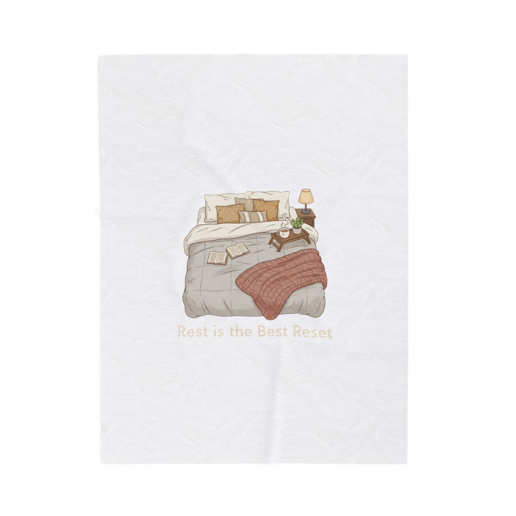 Rest Is the Best Rehab Velveteen Blanket | sleepy humor, nap club