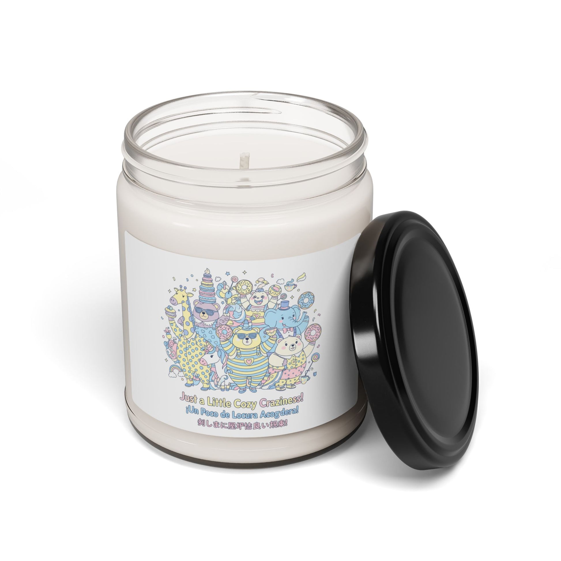 Tiny Monster Humor Candle | Mildly Unhinged Cute, pastel chaotic kawaii