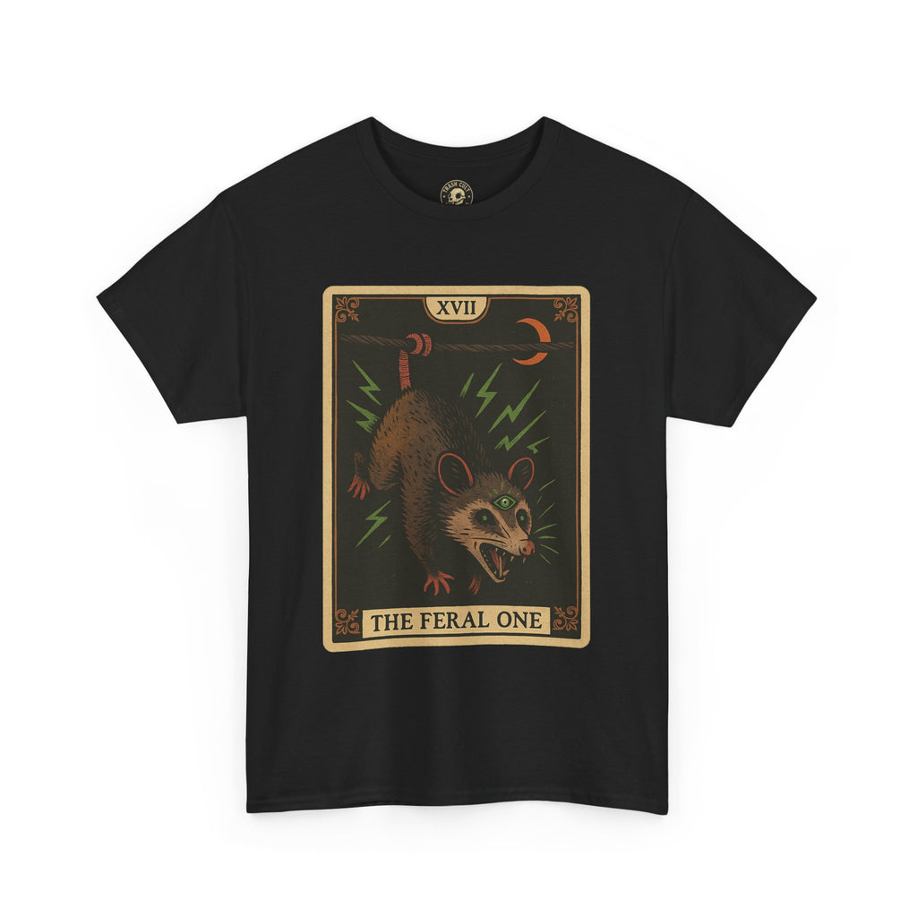 Feral One Graphic Tee - Quirky Unisex T-Shirt, Vintage Inspired, Animal Art, Casual Wear, Gifts for Him/Her