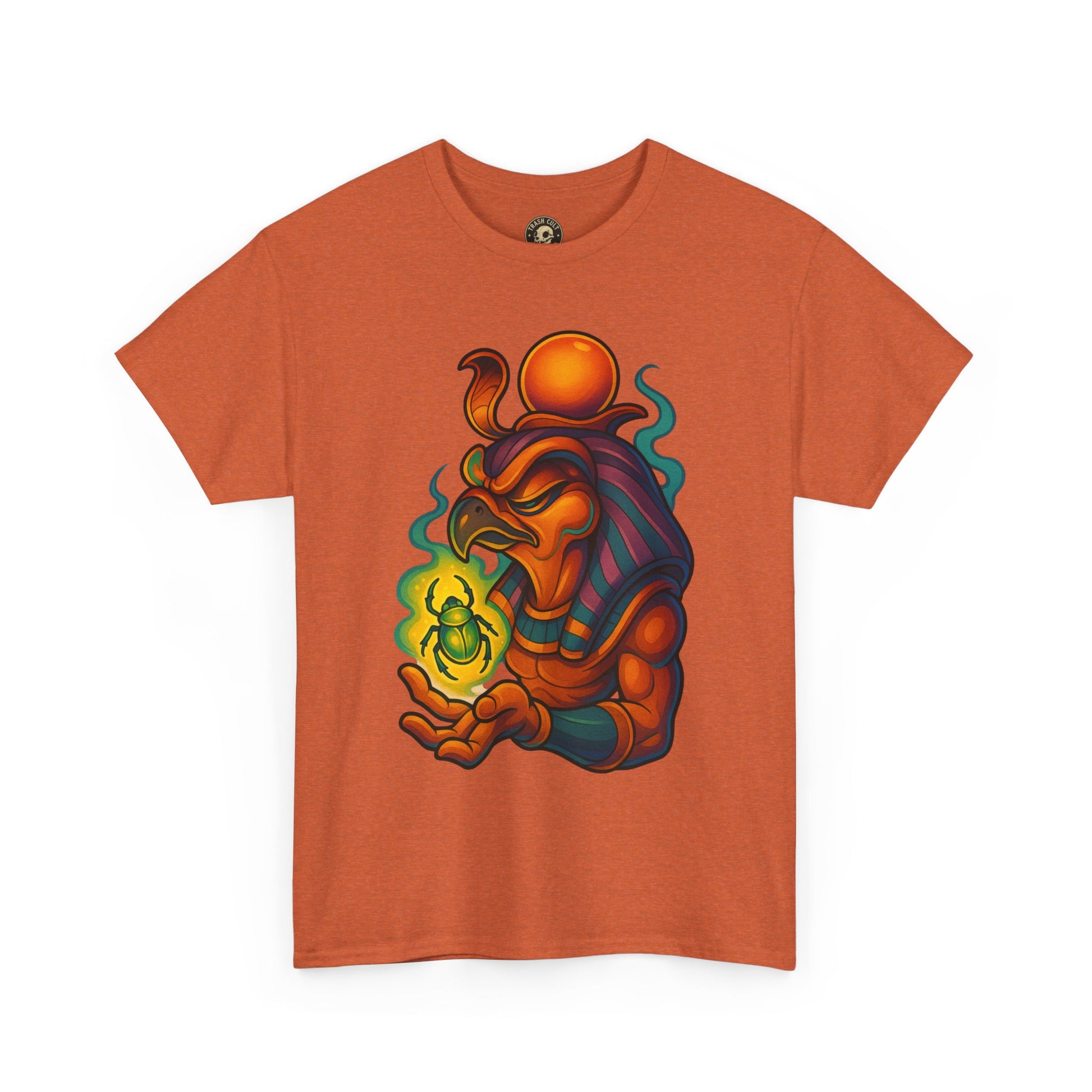 Mystical Guardian Unisex Heavy Cotton Tee, Graphic T-Shirt, Bohemian Style, Unique Fashion, Gift for Fans, Statement Tee