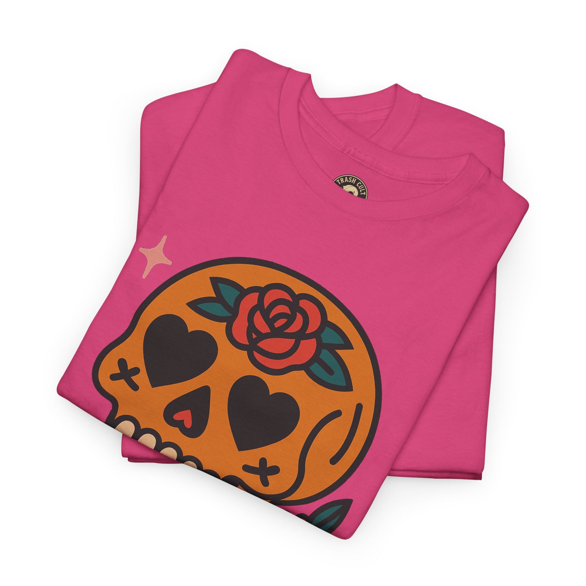 Sugar Skull T-Shirt – Trash Cult Supply Co. – Gildan 5000 Heavy Cotton Tee