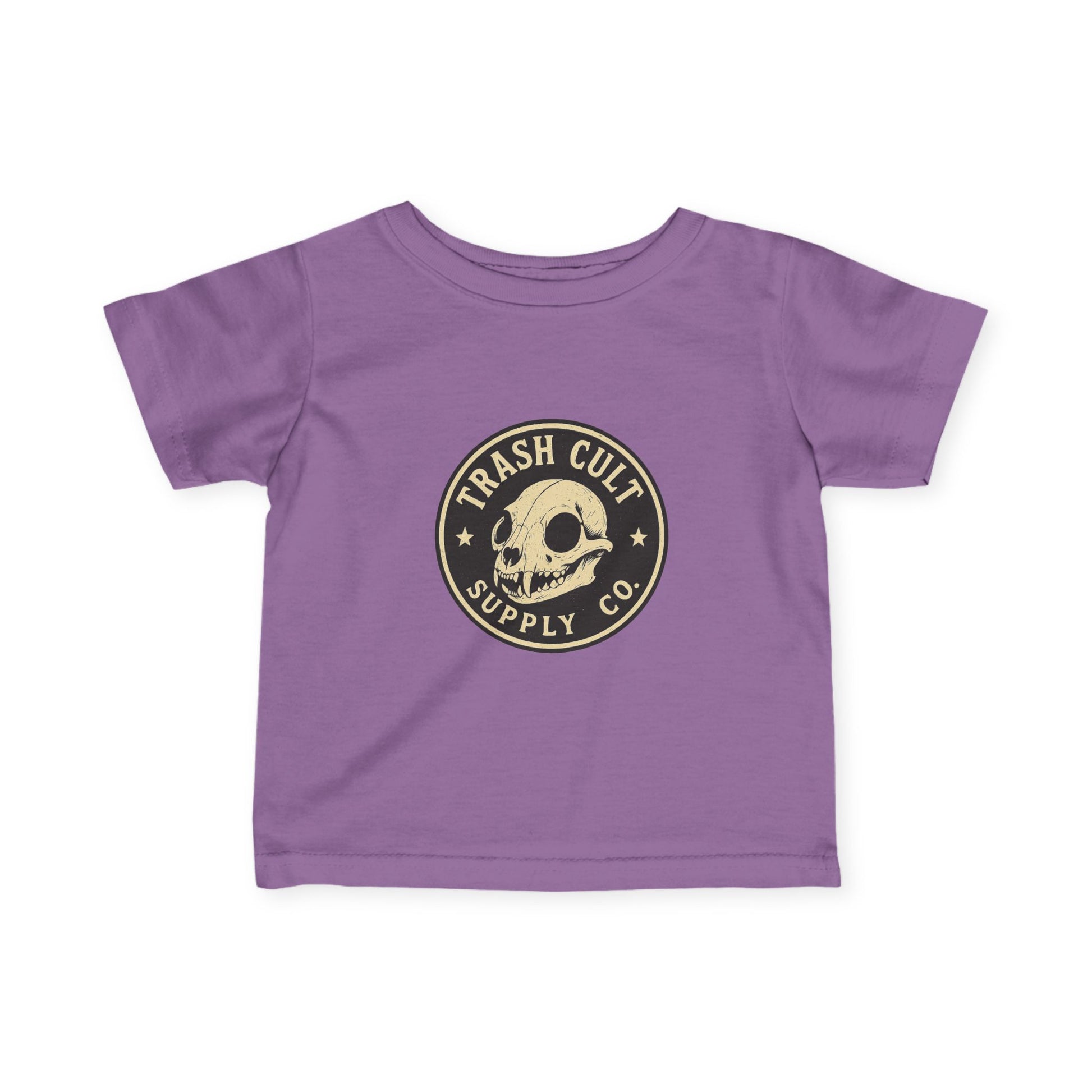 Trash Cult Skull Infant Tee, Baby T-Shirt, Unisex Baby Top, Cute Skull Baby Clothes, Edgy Infant Apparel, Trendy Newborn Gift