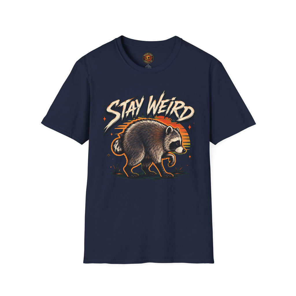 Stay Weird Raccoon Jimothy T-Shirt — Vintage Graphic Tee