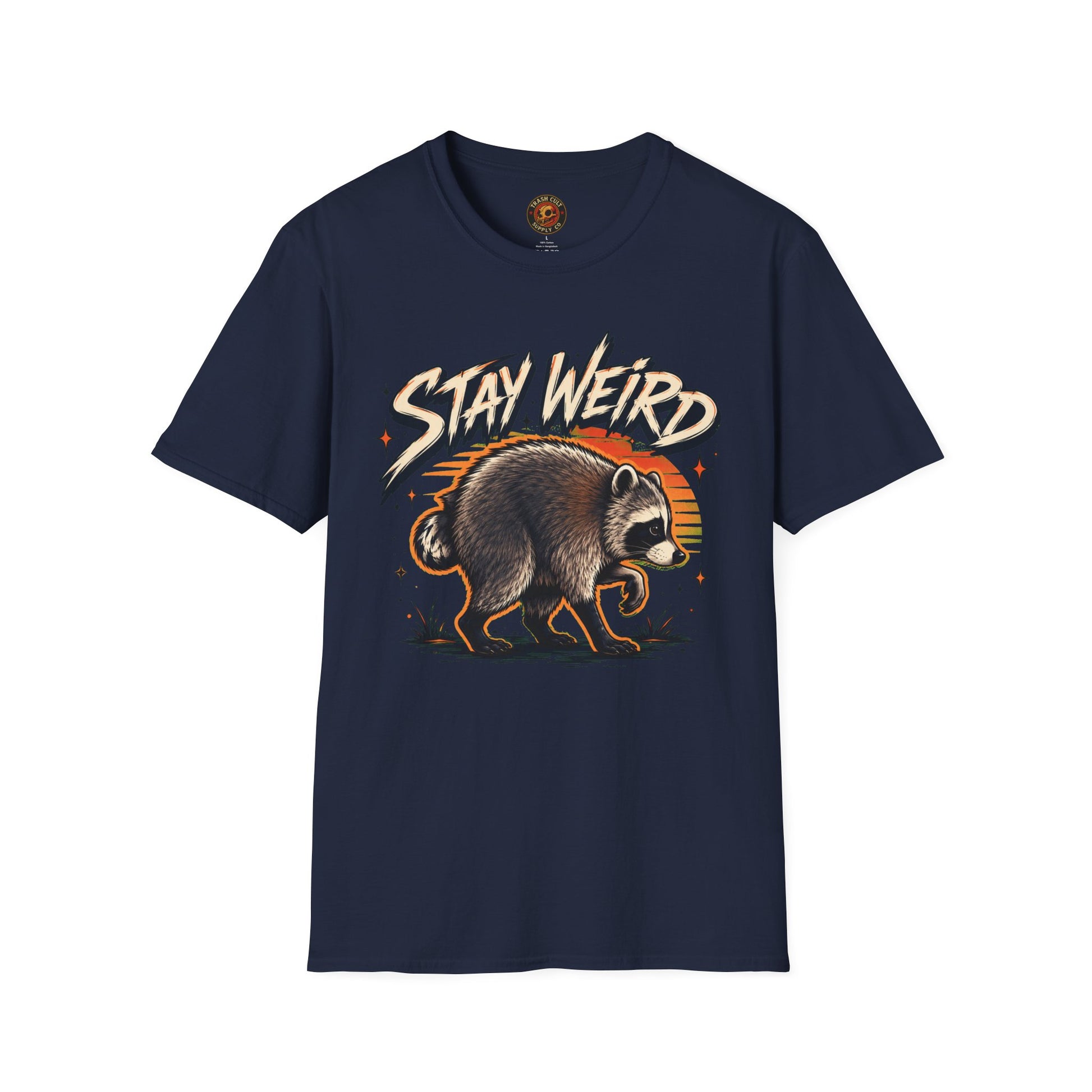 Stay Weird Raccoon Jimothy T-Shirt — Vintage Graphic Tee