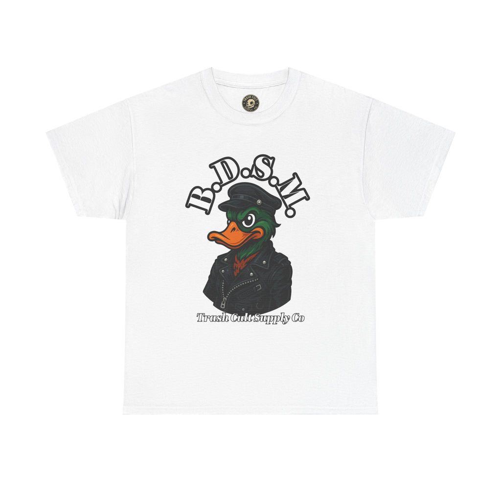 BDSM Mallard Duck Biker Shirt – Funny Biker Duck Tee on Gildan 5000